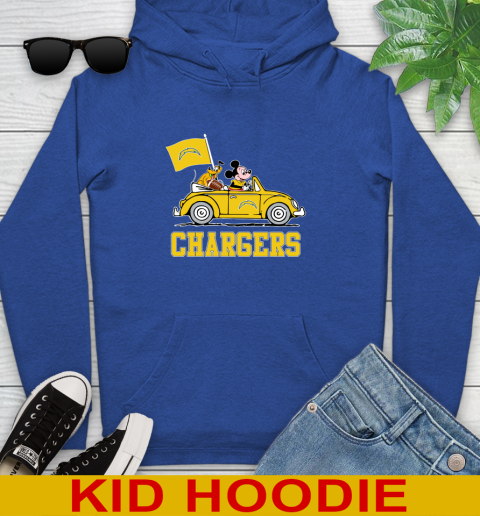 NFL Football Los Angeles Chargers Pluto Mickey Driving Disney Shirt Youth Hoodie 11 NFL Football Los Angeles Chargers Pluto Mickey Driving Disney Shirt Youth Hoodie - Image 11