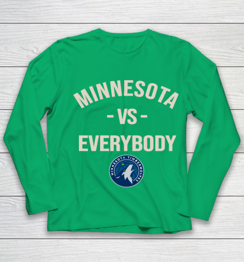 Minnesota Timberwolves Vs Everybody Youth Long Sleeve 4