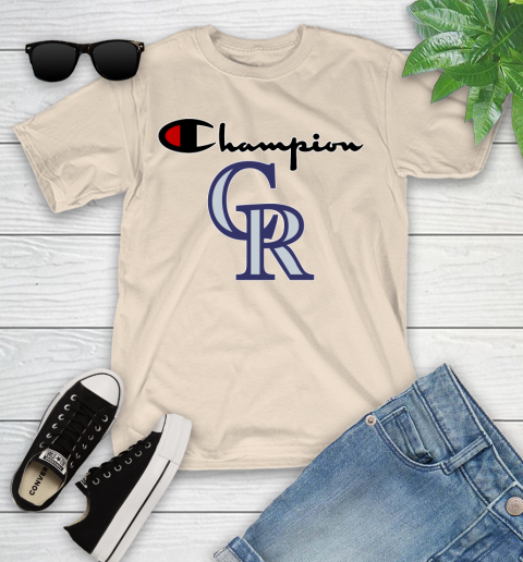 MLB Baseball Colorado Rockies Champion Shirt Youth T-Shirt 9