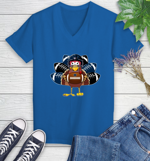 Dallas Cowboys Turkey Thanksgiving Day Women's V-Neck T-Shirt 10