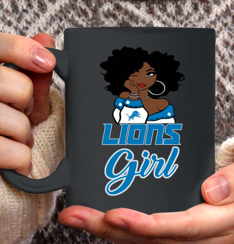 Detroit Lions Girl NFL Ceramic Mug 11oz 3