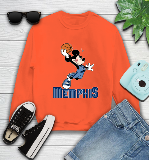 NBA Basketball Memphis Grizzlies Cheerful Mickey Mouse Shirt Sweatshirt 4