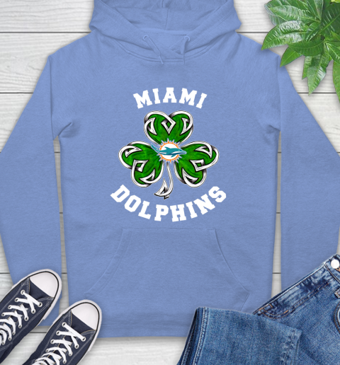 NFL Miami Dolphins Three Leaf Clover St Patrick's Day Football Sports Hoodie 11