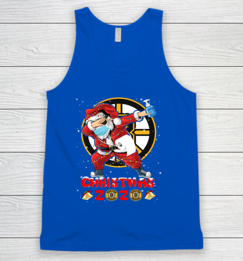 Boston Bruins Funny Santa Claus Dabbing Christmas 2020 NHL Tank Top 4