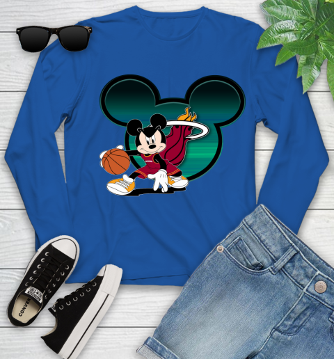 NBA Miami Heat Mickey Mouse Disney Basketball Youth Long Sleeve 9