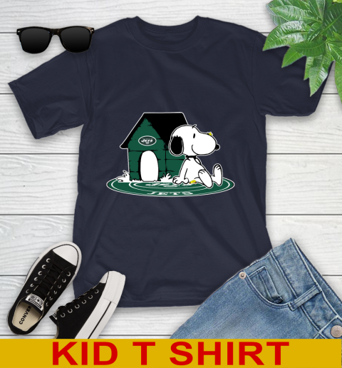 NFL Football New York Jets Snoopy The Peanuts Movie Shirt Youth T-Shirt 3
