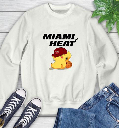 NBA Pikachu Basketball Sports Miami Heat Sweatshirt