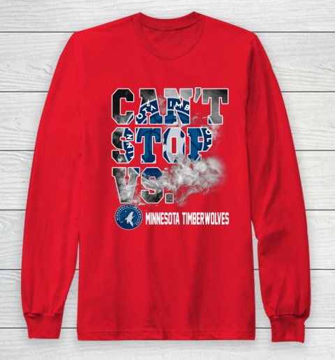 NBA Minnesota Timberwolves Basketball Can't Stop Vs Long Sleeve T-Shirt 7