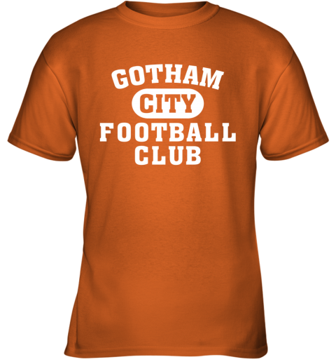 NEW YORK JETS GOTHAM CITY dw4m new york jets gotham city youth t shirt 26 front safety orange