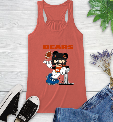 NFL Chicago Bears Mickey Mouse Disney Super Bowl Football T Shirt Racerback Tank 4