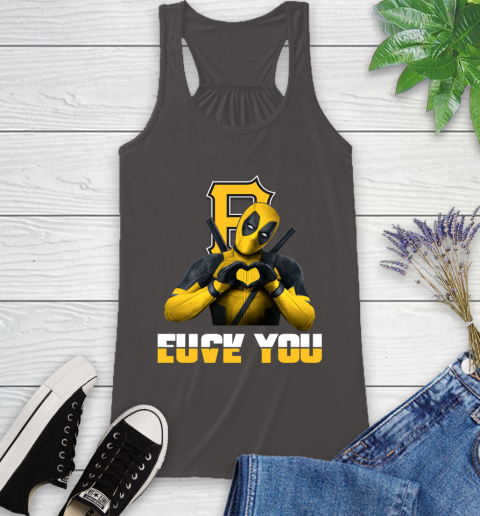 MLB Pittsburgh Pirates Deadpool Love You Fuck You Baseball Sports Racerback Tank 11