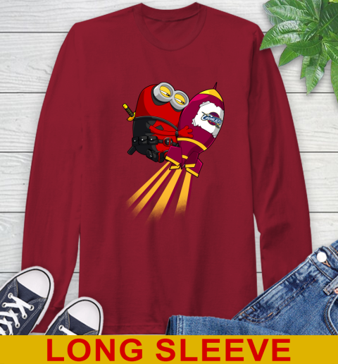 NBA Basketball Cleveland Cavaliers Deadpool Minion Marvel Shirt Long Sleeve T-Shirt 9