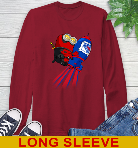 NHL Hockey New York Rangers Deadpool Minion Marvel Shirt Long Sleeve T-Shirt 9