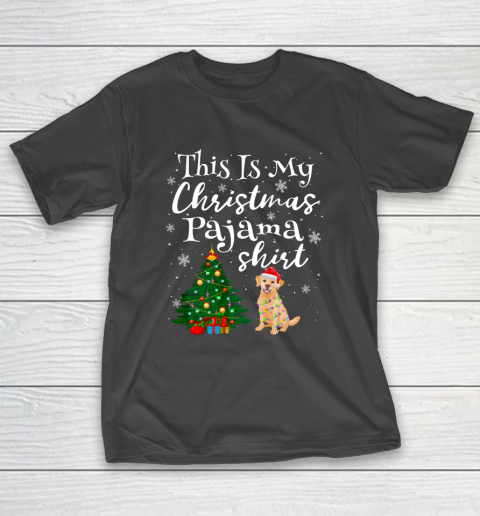 This is my Christmas Pajama Shirt Labrador Lover Dog T-Shirt