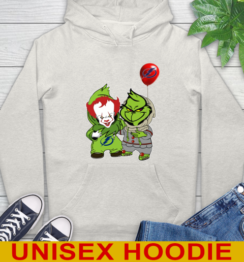 Tampa Bay Lightning Baby Pennywise Grinch Christmas NHL Hockey Hoodie 12