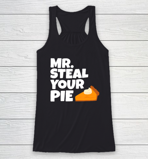 Boys Kids Funny Mr Steal Your Pie Thanksgiving Racerback Tank