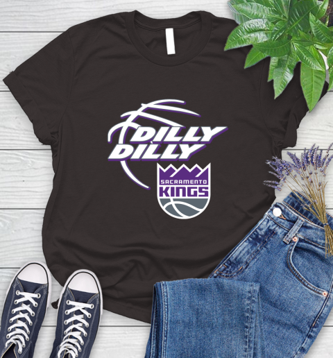 NBA Sacramento Kings Dilly Dilly Basketball Sports Women's T-Shirt 8