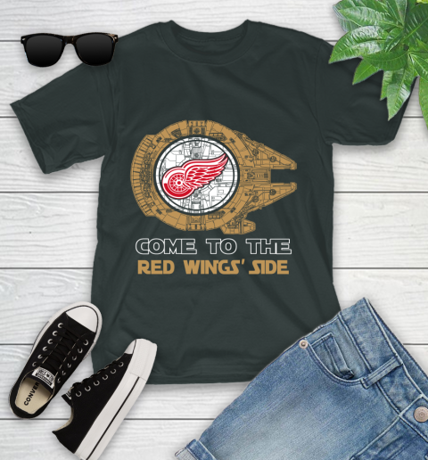 NHL Come To The Detroit Red Wings Wars Hockey Sports Youth T-Shirt 6
