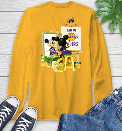 NBA Basketball Los Angeles Lakers Mickey Drawing Shirt 56 NBA Basketball Los Angeles Lakers Mickey Drawing Shirt - Image 56