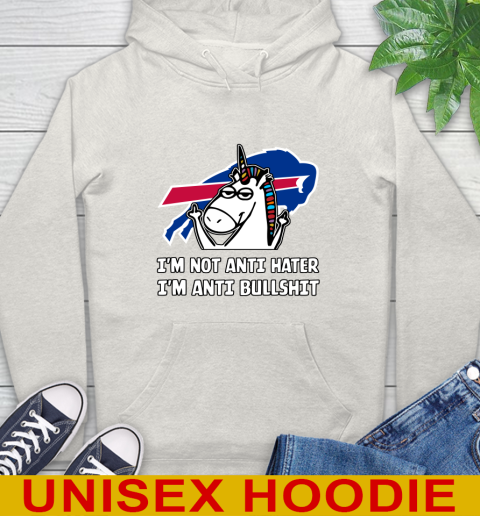 Buffalo Bills NFL Football Unicorn I'm Not Anti Hater I'm Anti Bullshit Hoodie 12