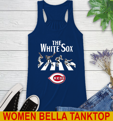 MLB Baseball Chicago White Sox The Beatles Rock Band Shirt Racerback Tank 7