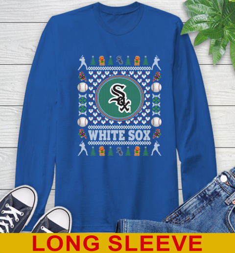 Chicago White Sox Merry Christmas MLB Baseball Loyal Fan Long Sleeve T-Shirt 11