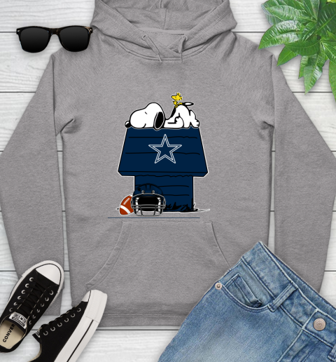 Dallas Cowboys NFL Football Snoopy Woodstock The Peanuts Movie Youth Hoodie 6
