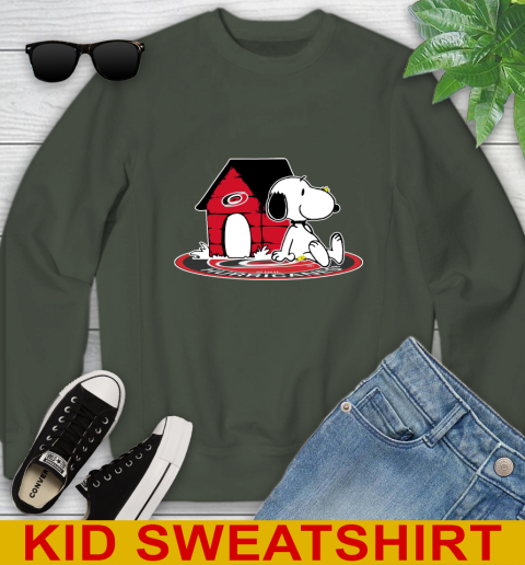 NHL Hockey Carolina Hurricanes Snoopy The Peanuts Movie Shirt Youth Sweatshirt 9