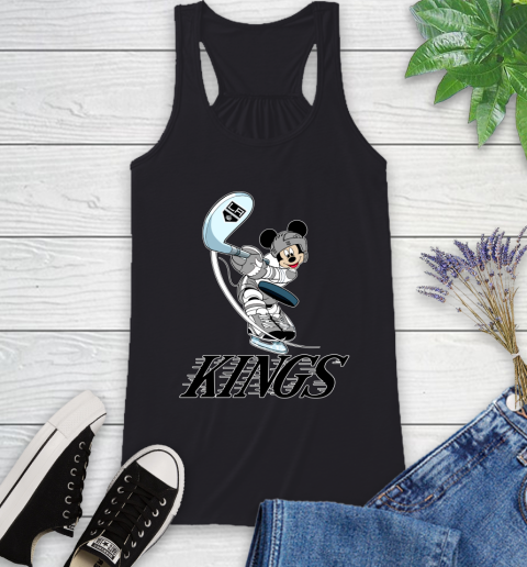 NHL Hockey Los Angeles Kings Cheerful Mickey Mouse Shirt Racerback Tank