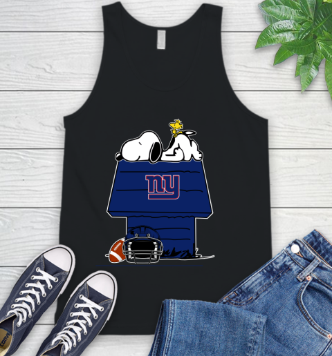 New York Giants NFL Football Snoopy Woodstock The Peanuts Movie Tank Top 2