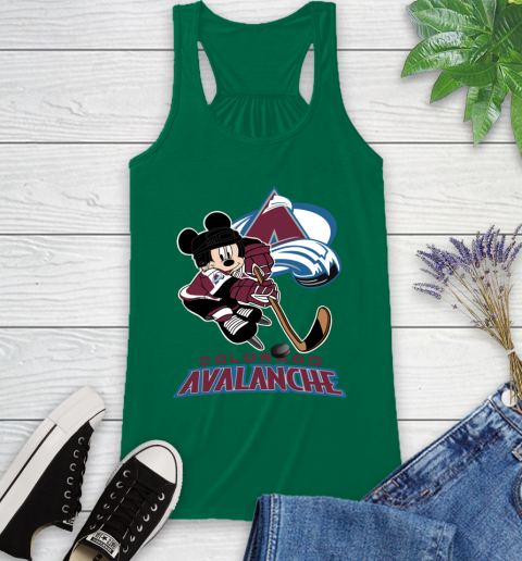 NHL Colorado Avalanche Mickey Mouse Disney Hockey T Shirt Racerback Tank 7