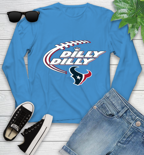 NFL Houston Texans Dilly Dilly Football Sports Youth Long Sleeve 7
