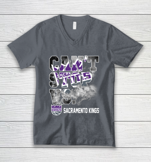 NBA Sacramento Kings Basketball Can't Stop Vs V-Neck T-Shirt 4