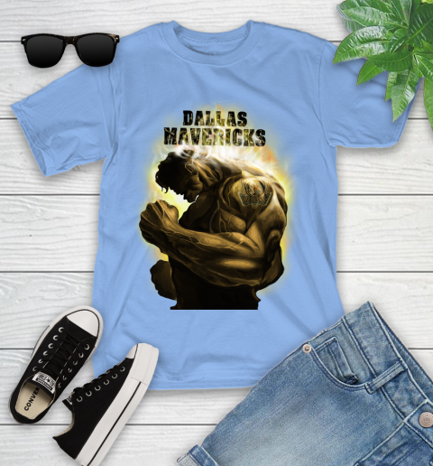 Dallas Mavericks NBA Basketball Hulk Marvel Avengers Sports Youth T-Shirt 15