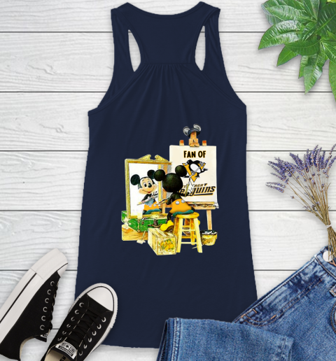 NHL Hockey Pittsburgh Penguins Mickey Drawing Shirt 44