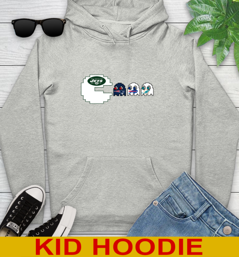 New York Jets NFL Football Pac Man Champion Youth Hoodie