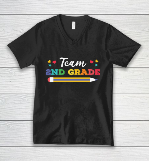 Back To School Shirt Team 2nd grade 1 V-Neck T-Shirt