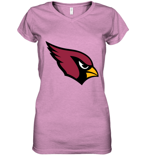 b62o arizona cardinals nfl pro line by fanatics branded gray victory women v neck t shirt 39 front heather radiant orchid