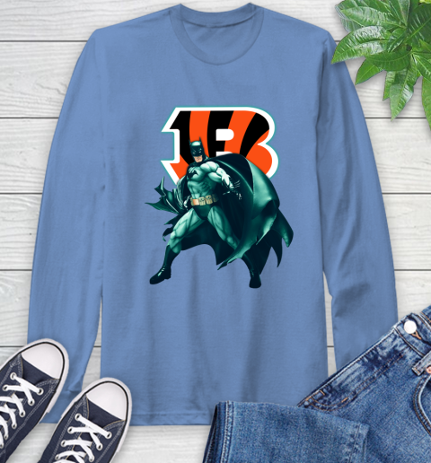 NFL Batman Football Sports Cincinnati Bengals Long Sleeve T-Shirt 11