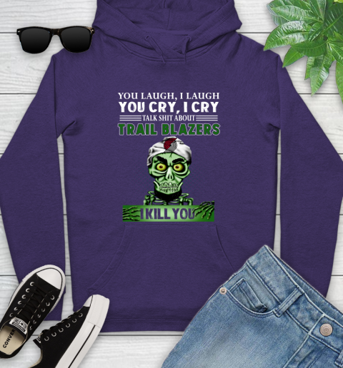 NBA Talk Shit About Portland Trail Blazers I Kill You Achmed The Dead Terrorist Jeffrey Dunham Basketball Youth Hoodie 5