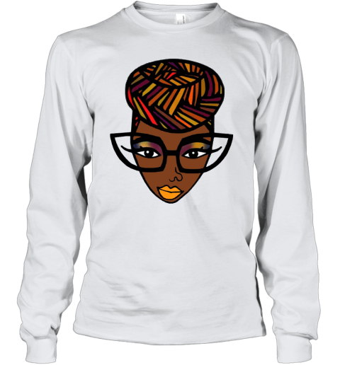 Natural hair T shirt and gift for Black women and Afro girl ANZ Youth Long Sleeve