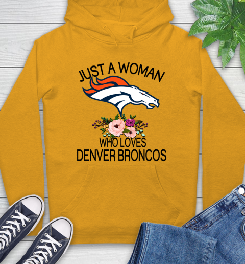 NFL Just A Woman Who Loves Denver Broncos Football Sports Hoodie 2
