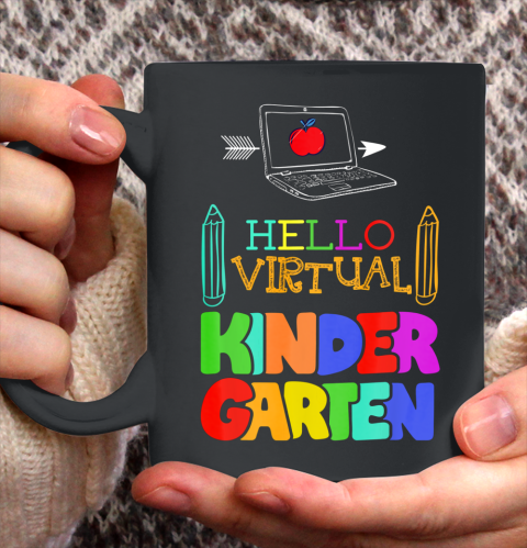 Hello Virtual Kindergarten Kids Students Teacher Boys Girls Ceramic Mug 11oz