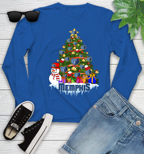 Memphis Grizzlies Merry Christmas NBA Basketball Sports Youth Long Sleeve 9