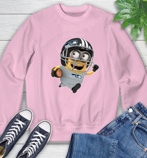 NFL Seattle Seahawks Minions Disney Football Sports Sweatshirt 9