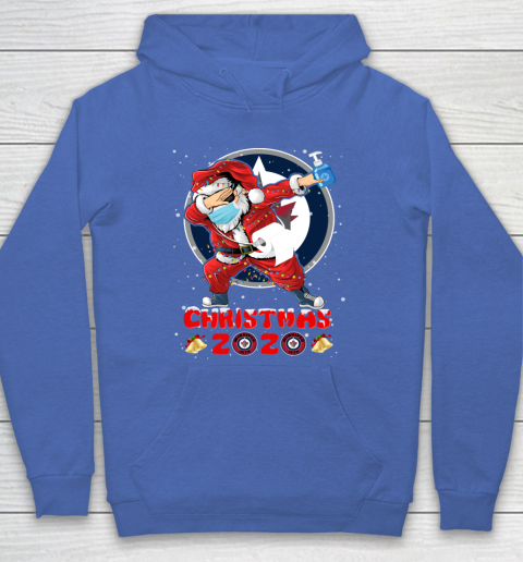 Winnipeg Jets Funny Santa Claus Dabbing Christmas 2020 NHL Hoodie 6