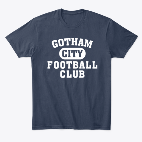 NEW YORK JETS GOTHAM CITY equk new york jets gotham city classic t shirt 2 front navy