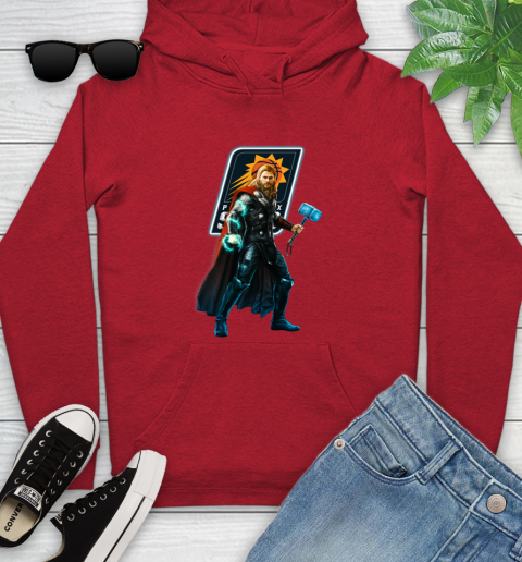 NBA Thor Avengers Endgame Basketball Phoenix Suns Youth Hoodie 11