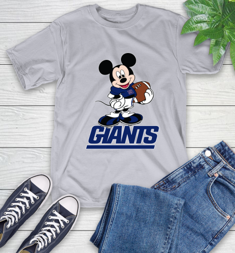 NFL Football New York Giants Cheerful Mickey Mouse Shirt T-Shirt 7 NFL Football New York Giants Cheerful Mickey Mouse Shirt T-Shirt - Image 7