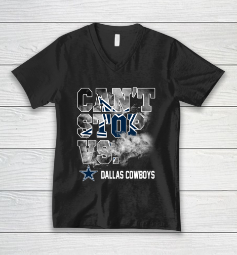 NFL Dallas Cowboys Can't Stop Vs V-Neck T-Shirt